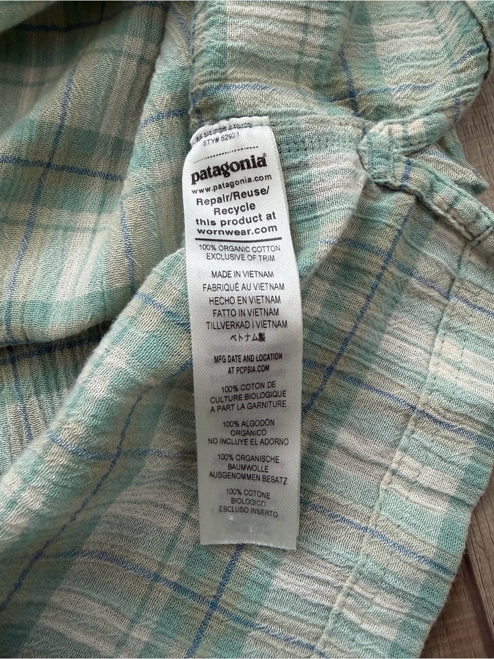 Patagonia Button Up shirt sz L - Picture 5 of 5